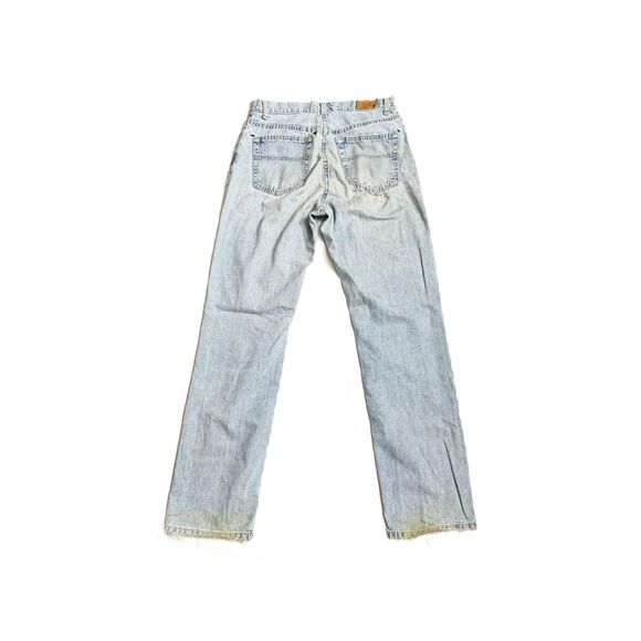90s Tommy Hilfiger Distressed & Relaxed Grunge Light Wash Denim Jeans - Picture 2 of 3